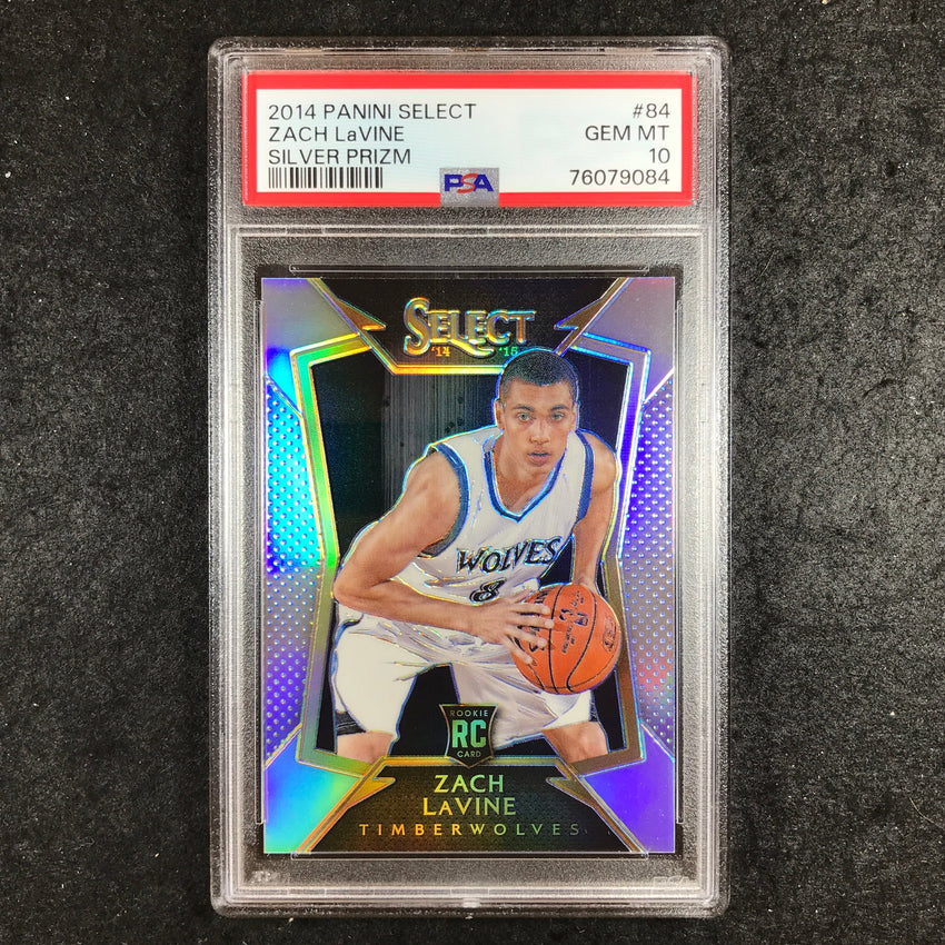 2014 Select ZACH LAVINE Rookie Silver Prizm #84 PSA 10 (084)