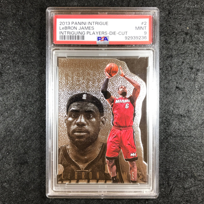 2013 Intrigue LEBRON JAMES Intriguing Players Die-Cut #2 PSA 9 (236)