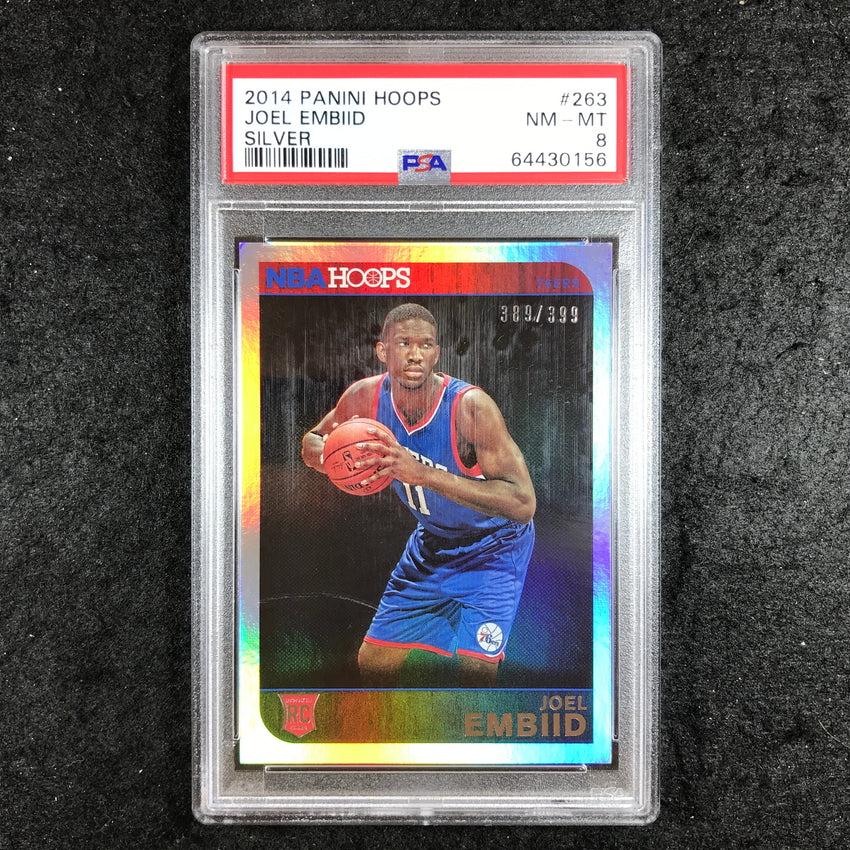 2014 Hoops JOEL EMBIID Rookie Silver 389/399 #263 PSA 8 (156)