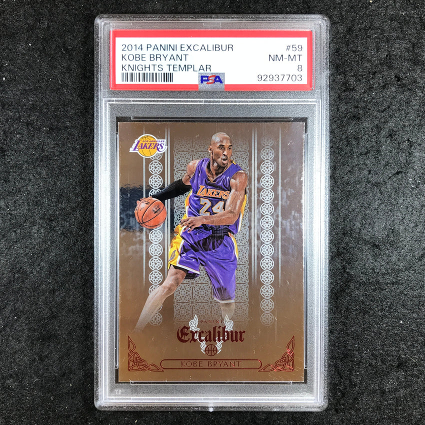 2014 Excalibur KOBE BRYANT Knights Templar #59 PSA 8 (703)
