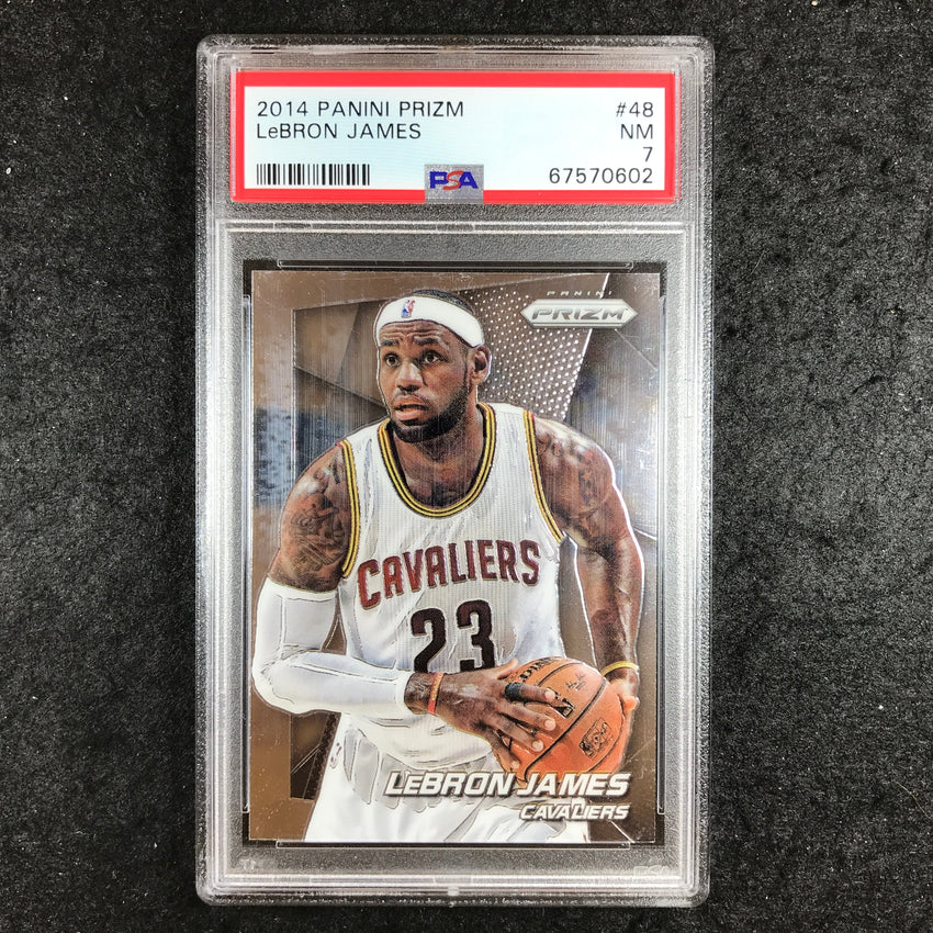2014 Prizm LEBRON JAMES #48 PSA 7 (602)
