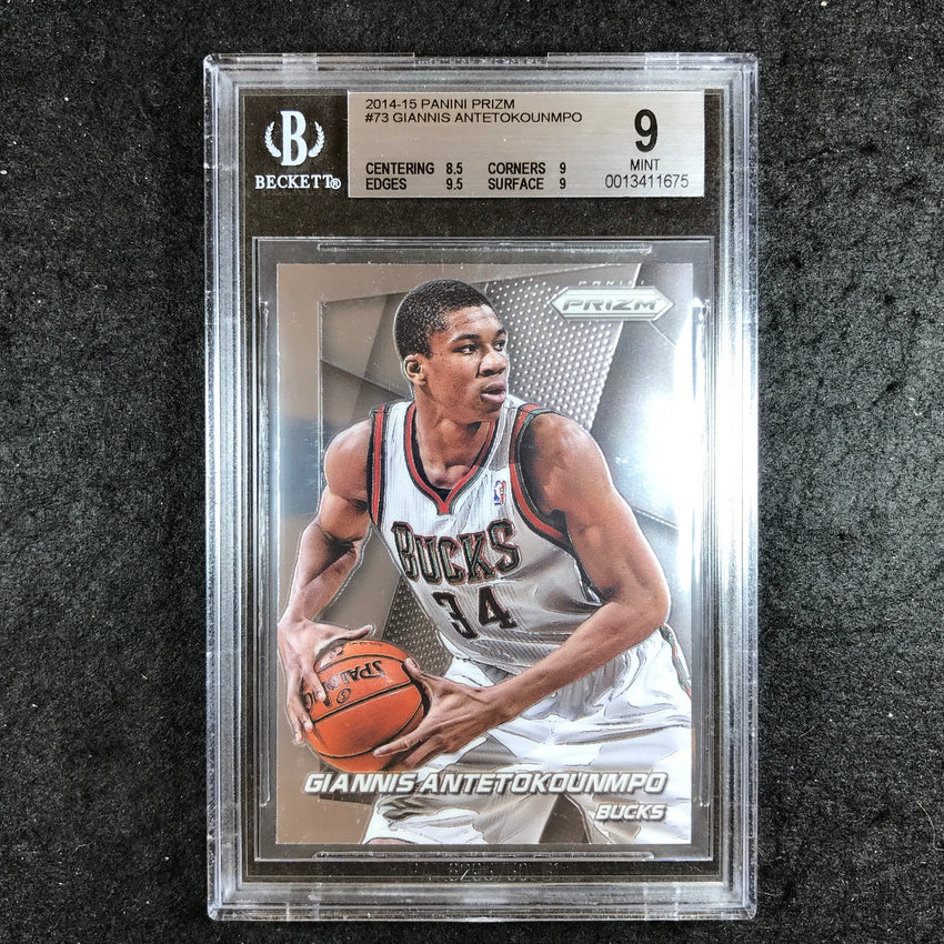 2014-15 Prizm GIANNIS ANTETOKOUNMPO #73 BGS 9 (675)