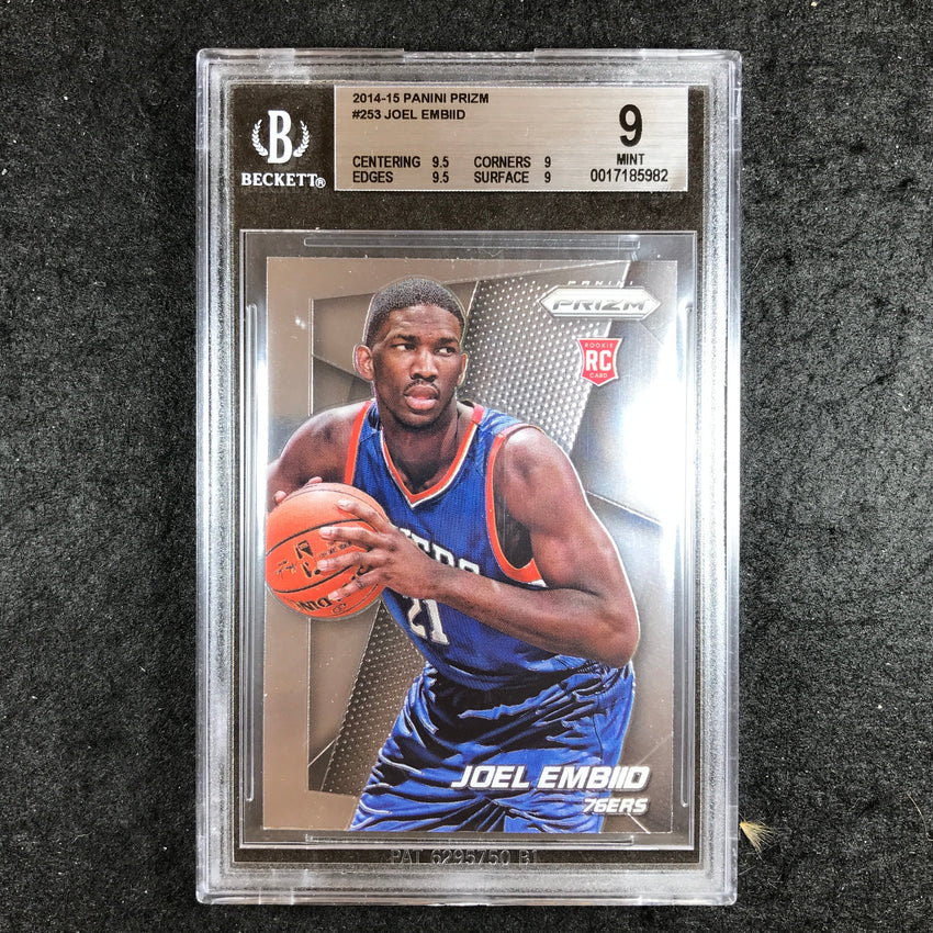 2014-15 Prizm JOEL EMBIID Rookie #253 BGS 9 (982)