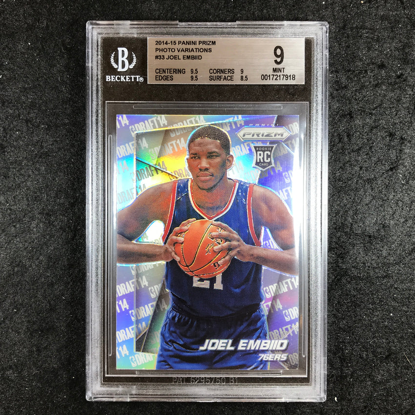 2014-15 Prizm JOEL EMBIID Rookie Photo Variations #33 BGS 9 (918)