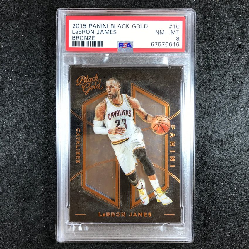 2015 Black Gold LEBRON JAMES Bronze #10 PSA 8 (616)