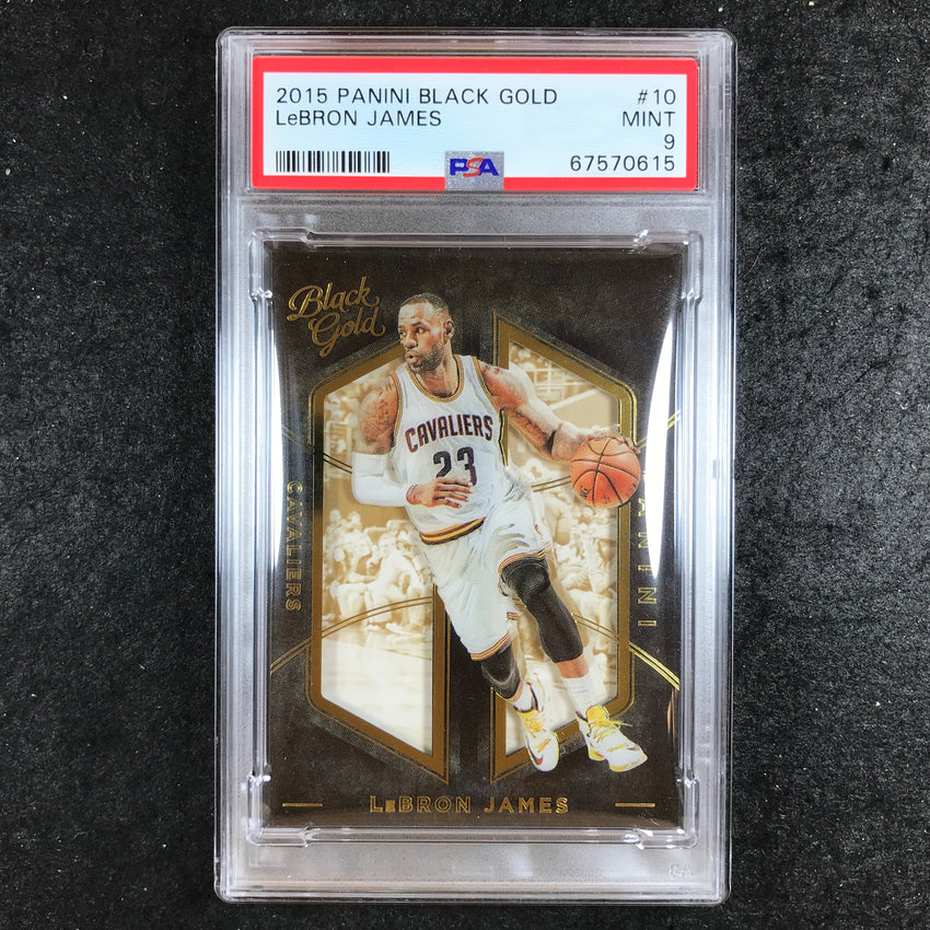 2015 Black Gold LEBRON JAMES #10 PSA 9 (615)
