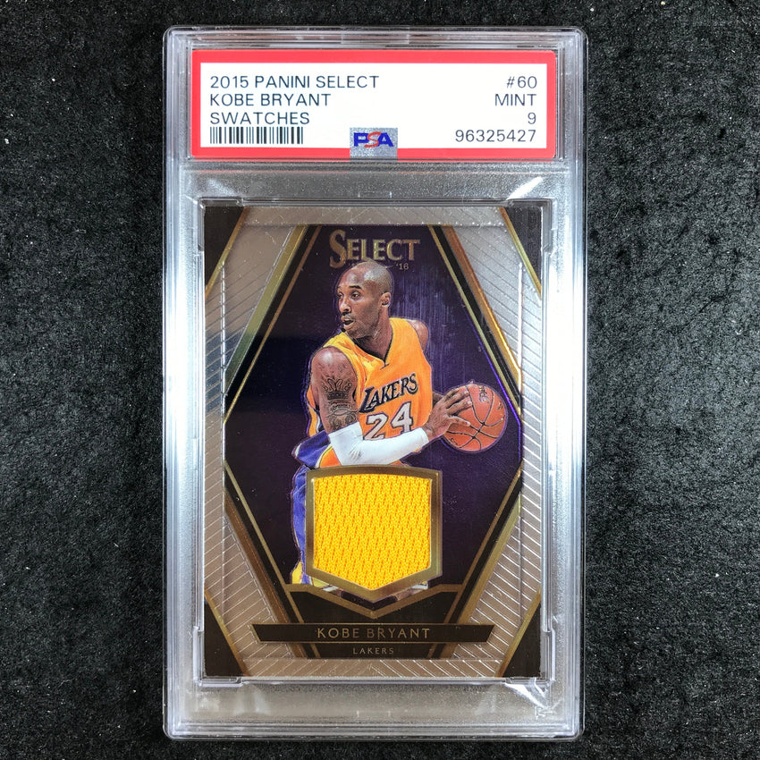 2015 Select KOBE BRYANT Swatches Jersey 119/149 #60 PSA 9 (427)