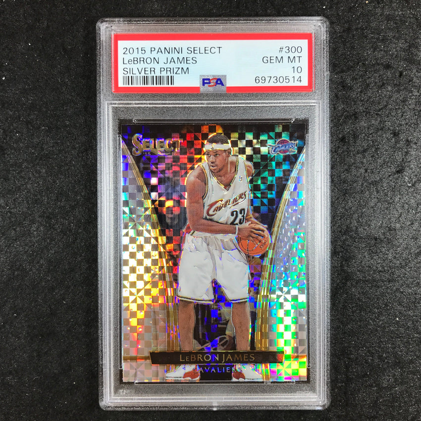 2015 Select LEBRON JAMES Silver Prizm #300 PSA 10 (514)