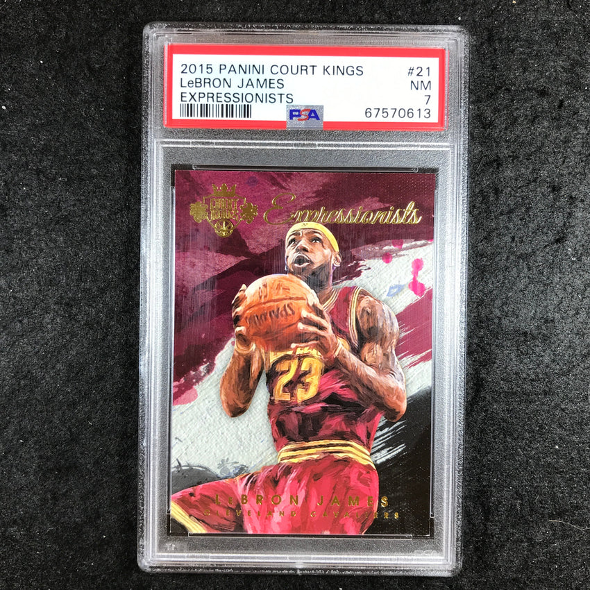 2015 Court Kings LEBRON JAMES Expressionists #21 PSA 7 (613)