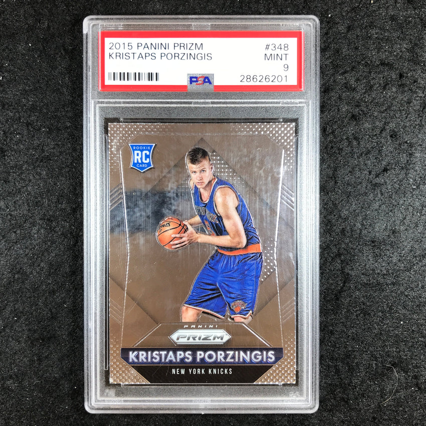 2015 Prizm KRISTAPS PORZINGIS Rookie #348 PSA 9 (201)