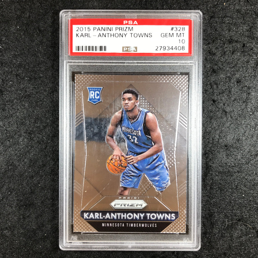 2015 Prizm KARL-ANTHONY TOWNS Rookie #328 PSA 10 (408)