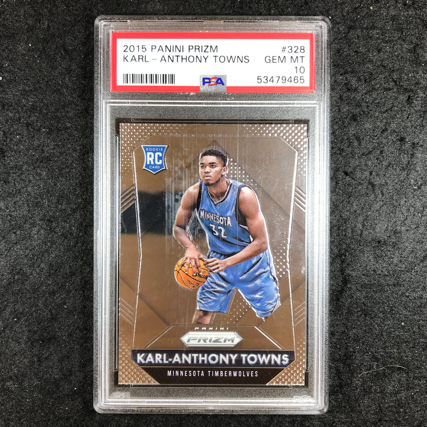 2015 Prizm KARL-ANTHONY TOWNS Rookie #328 PSA 10 (465)