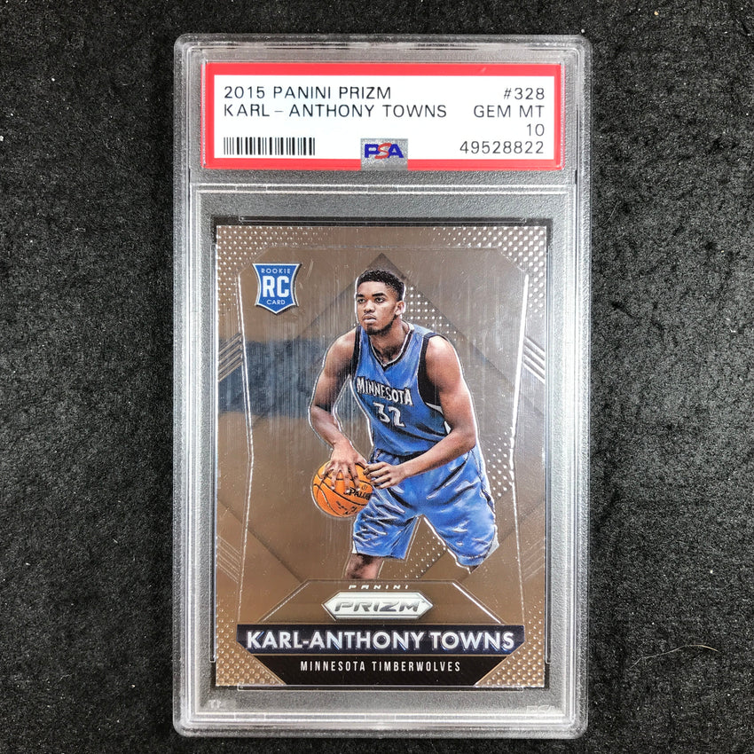 2015 Prizm KARL-ANTHONY TOWNS Rookie #328 PSA 10 (822)