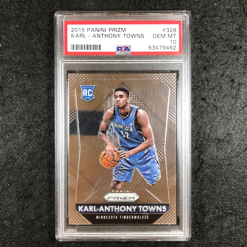 2015 Prizm KARL-ANTHONY TOWNS Rookie #328 PSA 10 (462)