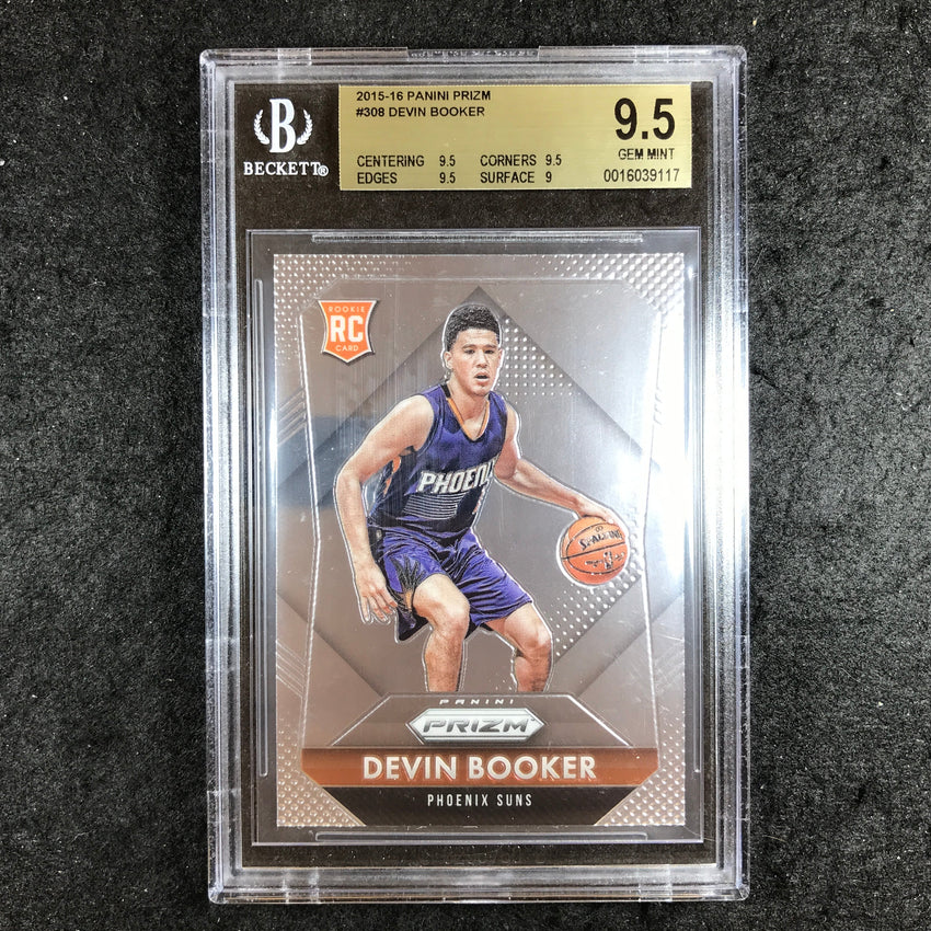 2015-16 Prizm DEVIN BOOKER Rookie #308 BGS 9.5 (117)