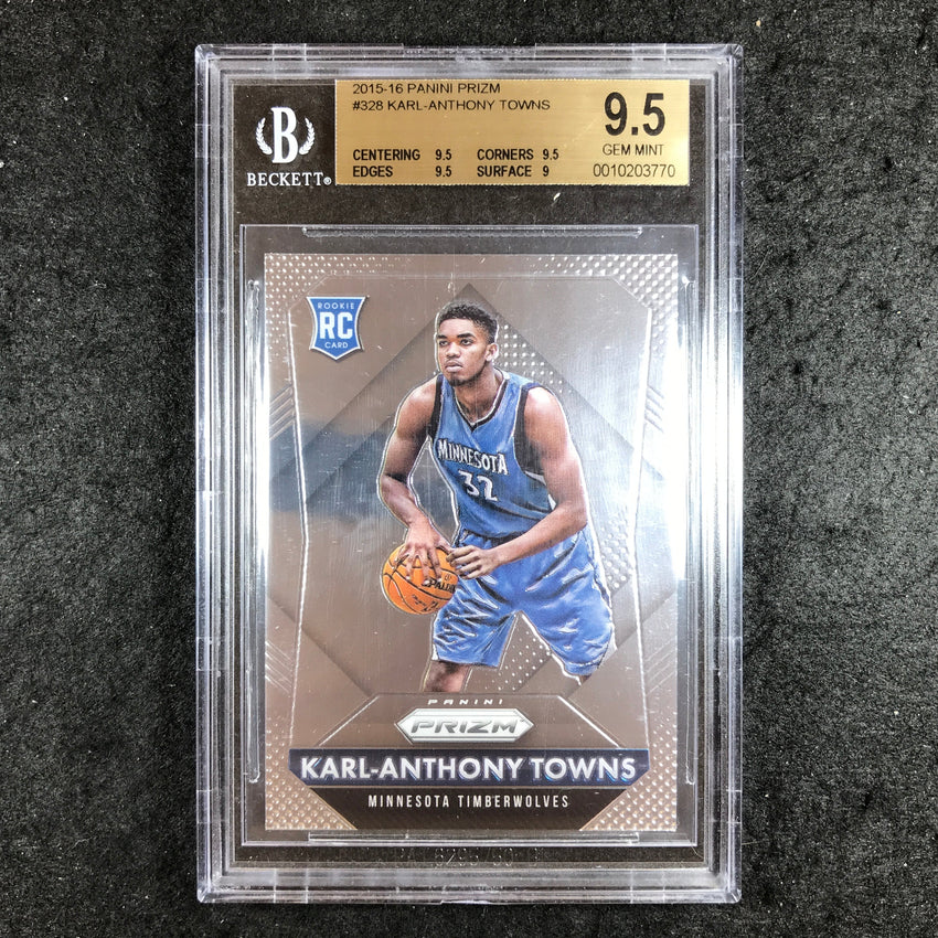2015-16 Prizm KARL-ANTHONY TOWNS Rookie #328 BGS 9.5 (770)
