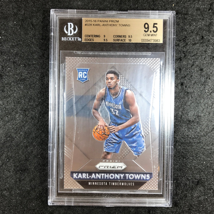 2015-16 Prizm KARL-ANTHONY TOWNS Rookie #328 BGS 9.5 (983)
