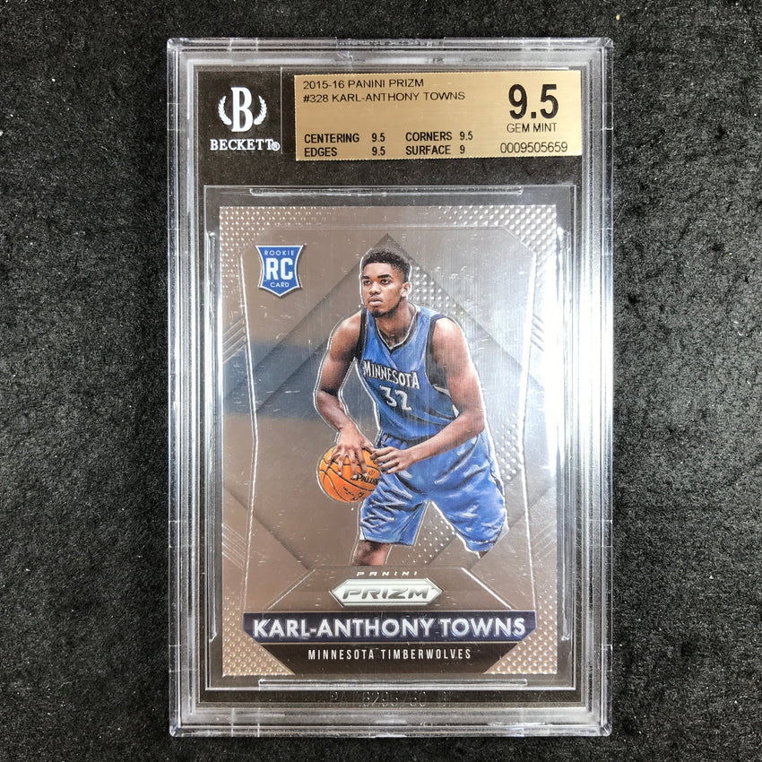 2015-16 Prizm KARL-ANTHONY TOWNS Rookie #328 BGS 9.5 (659)