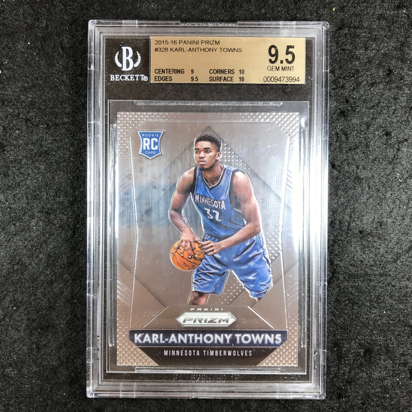 2015-16 Prizm KARL-ANTHONY TOWNS Rookie #328 BGS 9.5 (994)