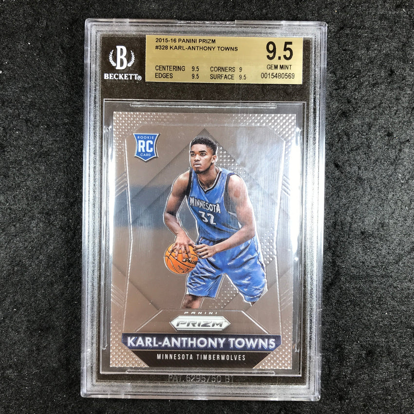 2015-16 Prizm KARL-ANTHONY TOWNS Rookie #328 BGS 9.5 (569)