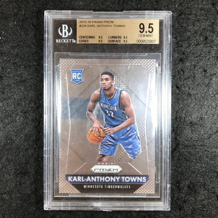 2015-16 Prizm KARL-ANTHONY TOWNS Rookie #328 BGS 9.5 (807)