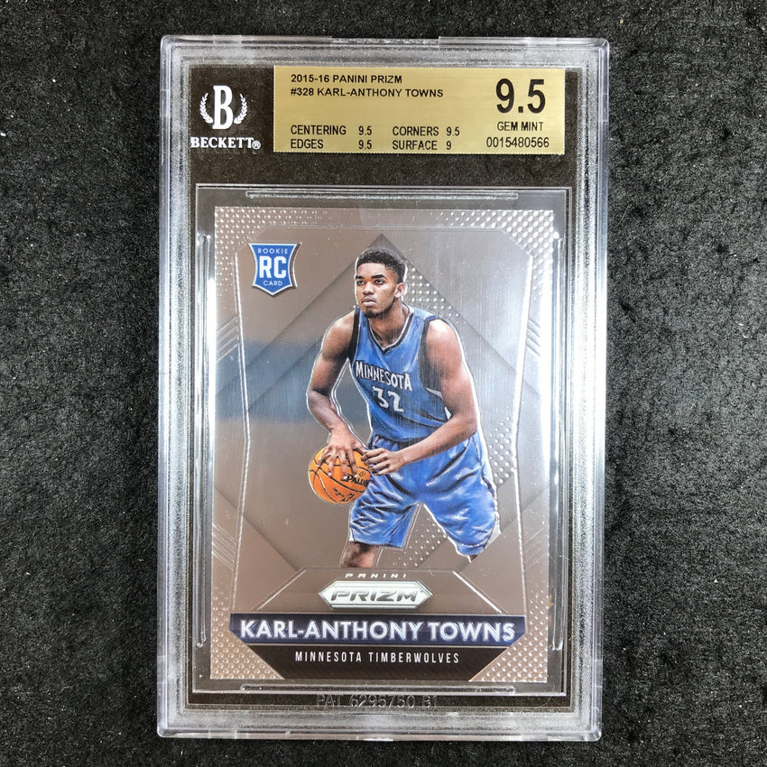 2015-16 Prizm KARL-ANTHONY TOWNS Rookie #328 BGS 9.5 (566)