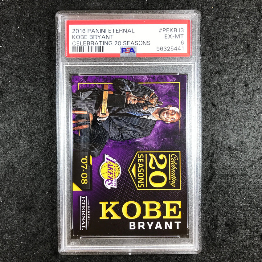 2016 Eternal KOBE BRYANT Celebrating 20 Seasons #PEKB13 PSA 6 (441)