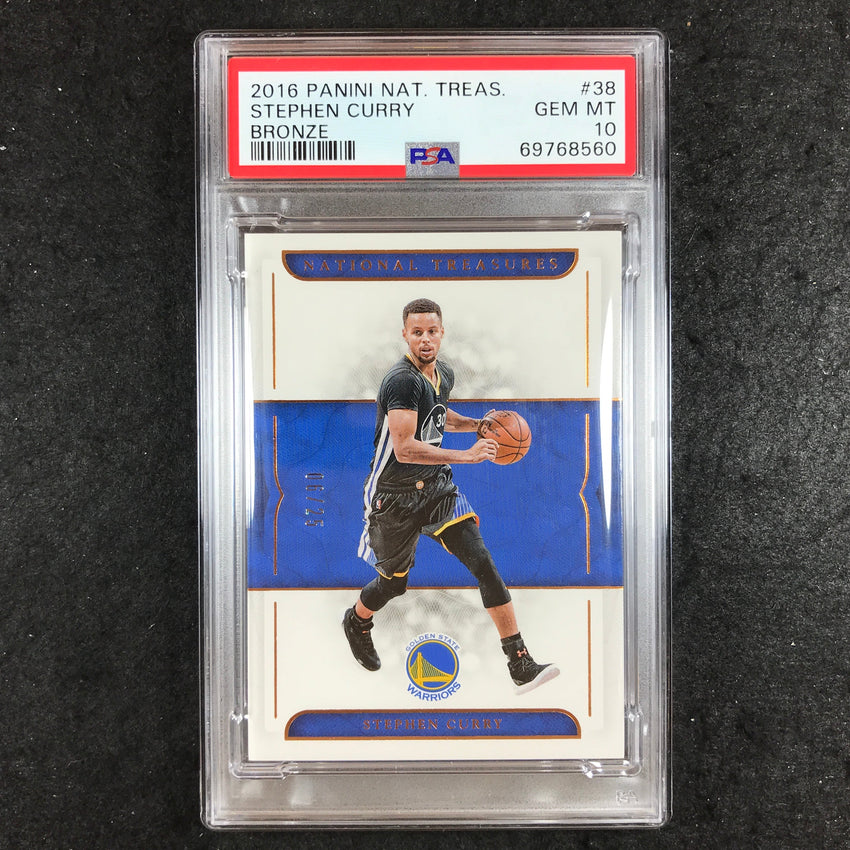 2016 National Treasures STEPHEN CURRY Bronze 6/25 #38 PSA 10 (560)