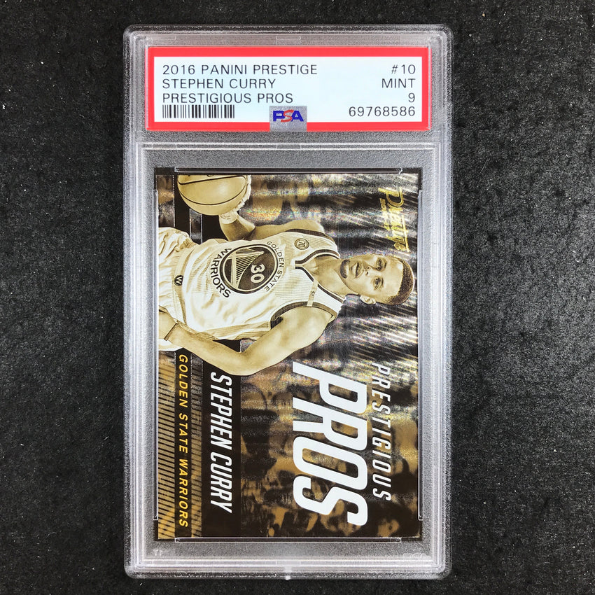 2016 Prestige STEPHEN CURRY Prestigious Pros #10 PSA 9 (586)