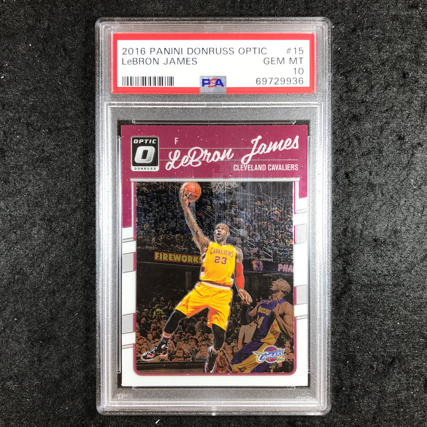 2016 Donruss Optic LEBRON JAMES #15 PSA 10 (936)