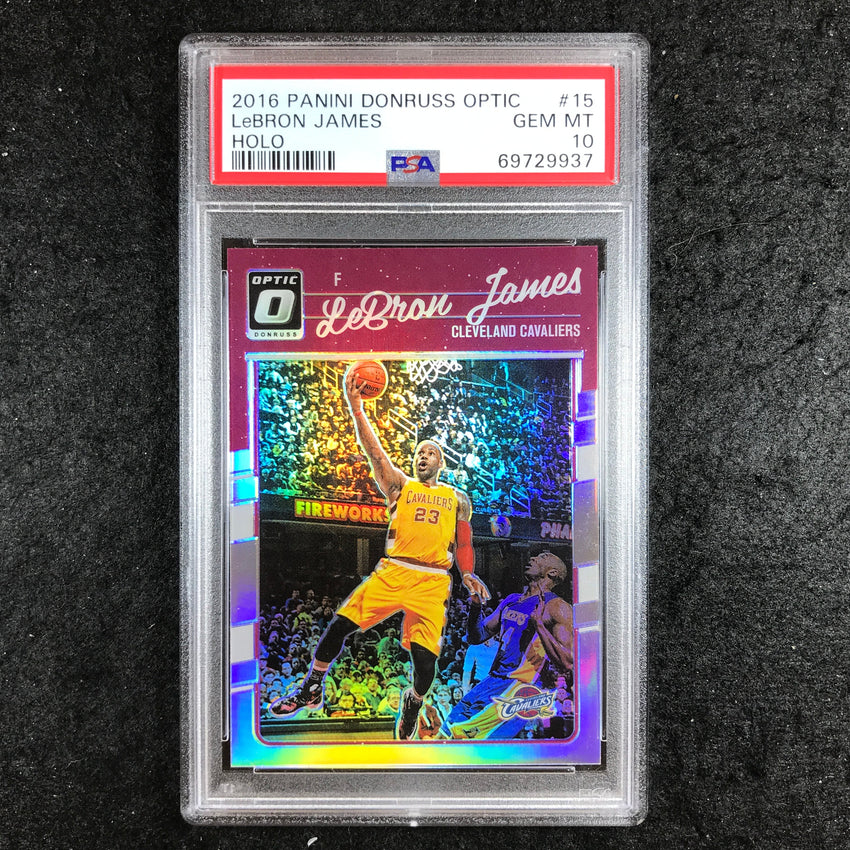 2016 Donruss Optic LEBRON JAMES Holo #15 PSA 10 (937)