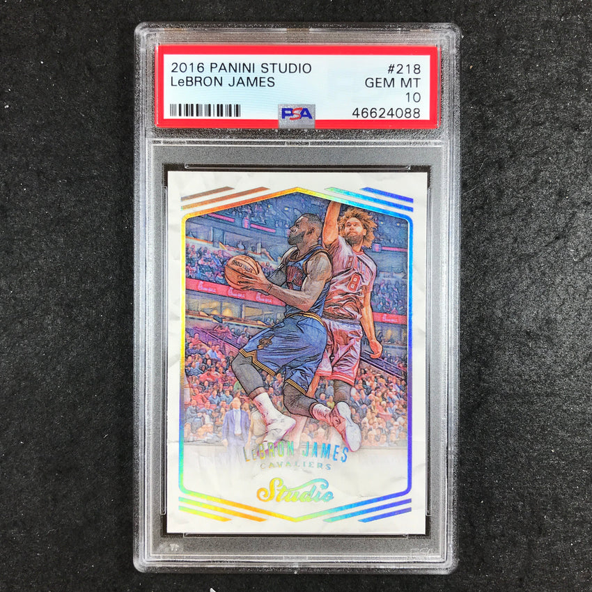 2016 Studio LEBRON JAMES #218 PSA 10 (088)