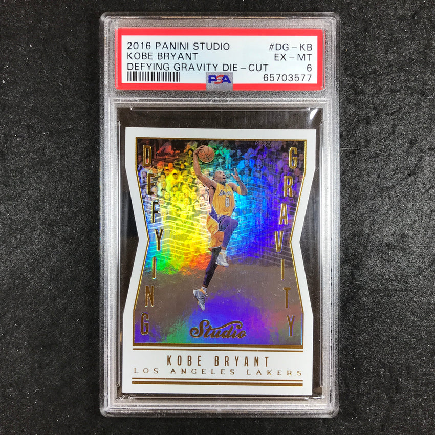 2016 Studio KOBE BRYANT Defying Gravity Die-Cut #DG-KB PSA 6 (577)