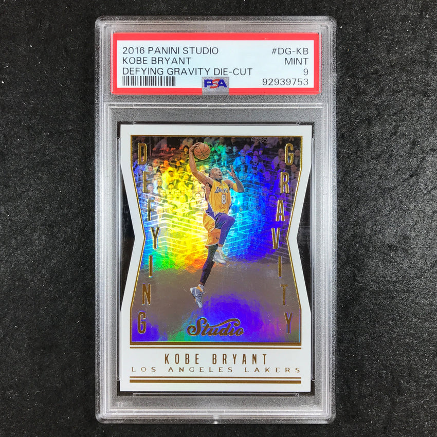 2016 Studio KOBE BRYANT Defying Gravity Die-Cut #DG-KB PSA 9 (753)