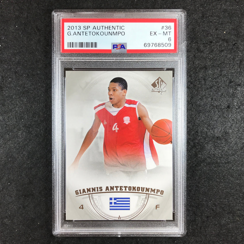 2013 SP Authentic GIANNIS ANTETOKOUNMPO Rookie #36 PSA 6 (509)