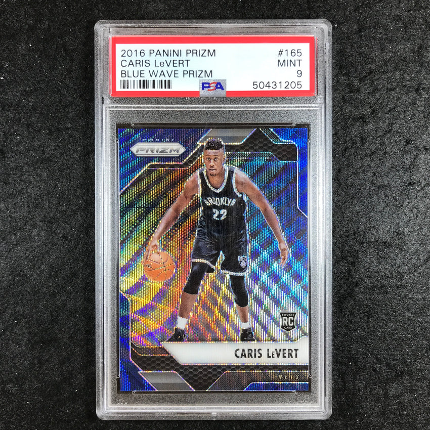 2016 Prizm CARIS LEVERT Rookie Blue Wave 44/99 #165 PSA 9 (205)
