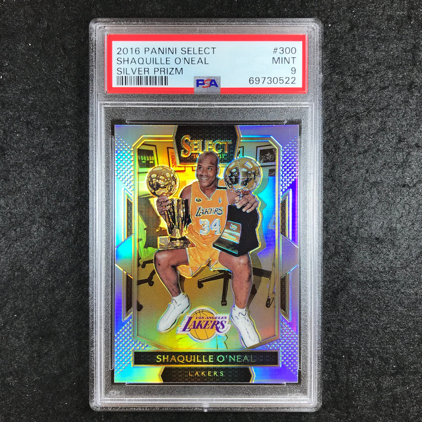 2016 Select SHAQUILLE O'NEAL Silver Prizm #300 PSA 9 (522)