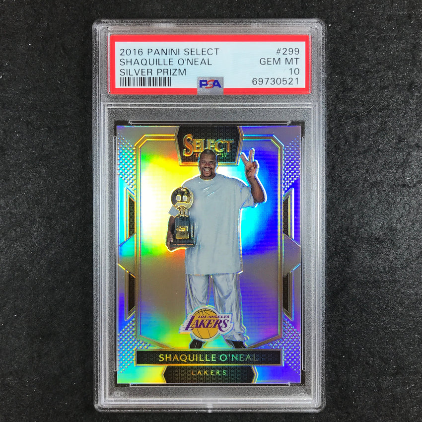 2016 Select SHAQUILLE O'NEAL Silver Prizm #299 PSA 10 (521)