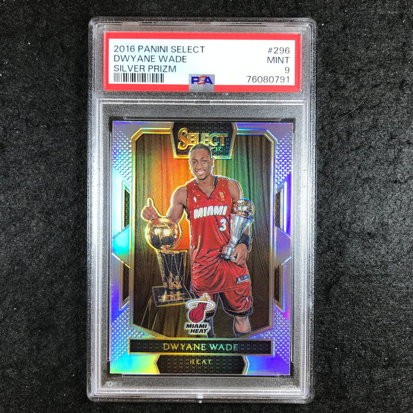 2016 Select DWYANE WADE Silver Prizm #296 PSA 9 (791)