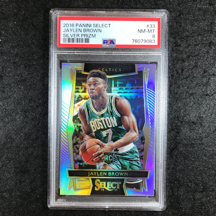 2016 Select JAYLEN BROWN Rookie Silver Prizm #33 PSA 8 (083)