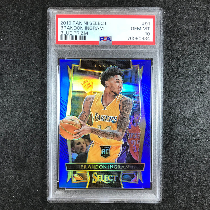 2016 Select BRANDON INGRAM Rookie Blue Prizm 209/299 #91 PSA 10 (934)