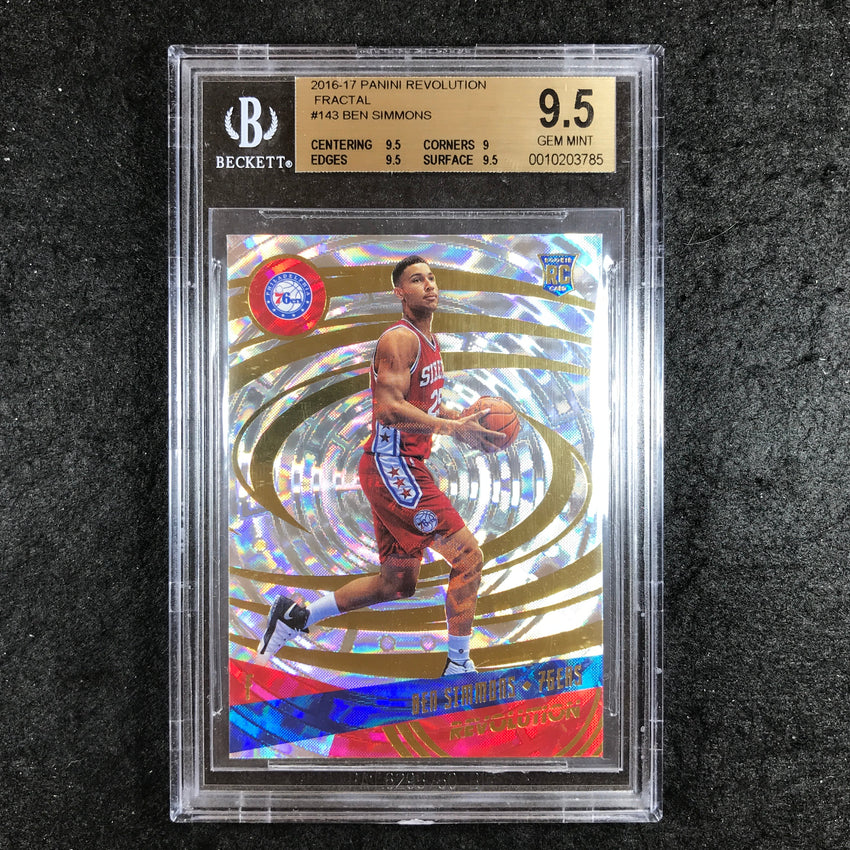 2016-17 Revolution BEN SIMMONS Rookie Fractal #143 BGS 9.5 (785)
