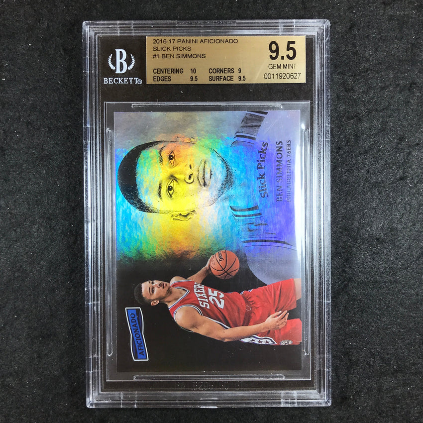 2016-17 Aficionado BEN SIMMONS Rookie Slick Picks #1 BGS 9.5 (627)