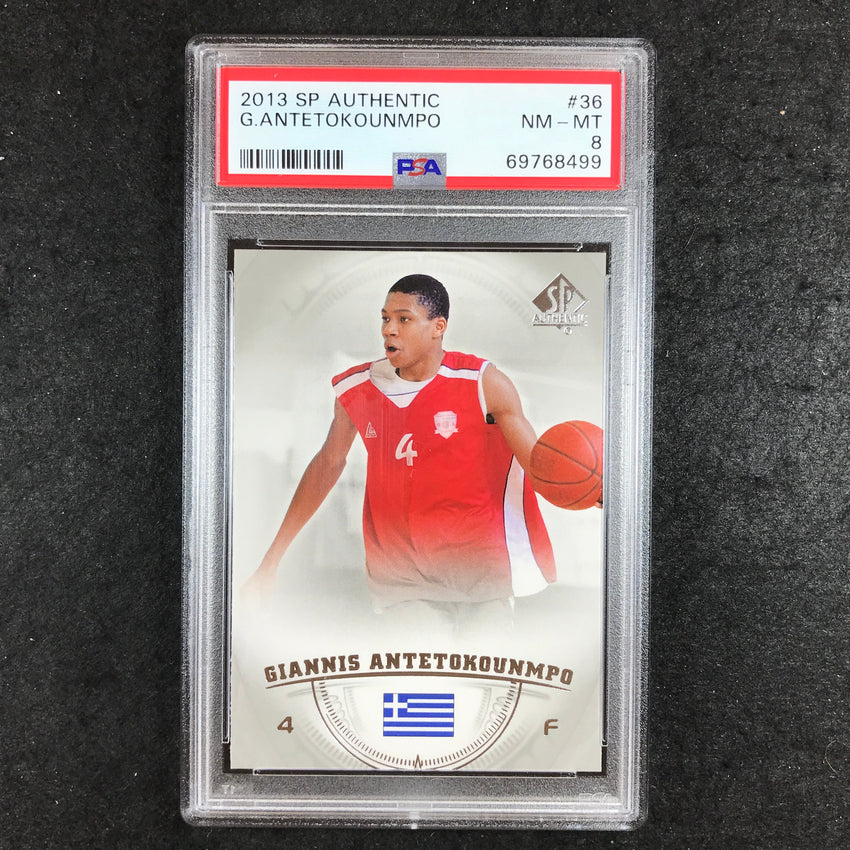 2013 SP Authentic GIANNIS ANTETOKOUNMPO Rookie #36 PSA 8 (499)