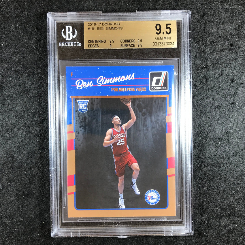 2016-17 Donruss Optic BEN SIMMONS Rookie #151 BGS 9.5 (034)