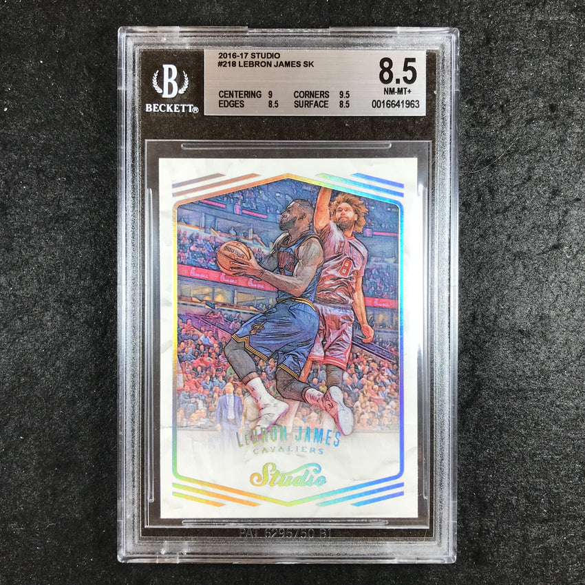 2016-17 Studio LEBRON JAMES #218 BGS 8.5 (963)