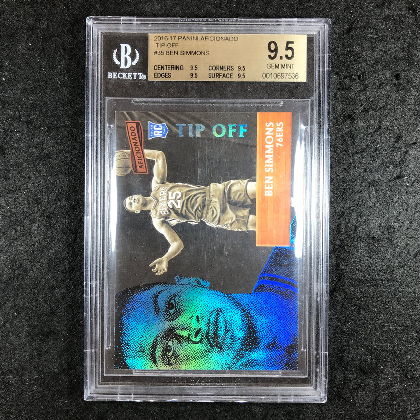 2016-17 Aficionado BEN SIMMONS Rookie Tip-Off #35 BGS 9.5 (536)