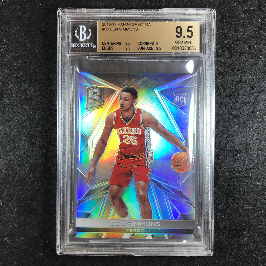 2016-17 Spectra BEN SIMMONS Rookie #60 BGS 9.5 (650)