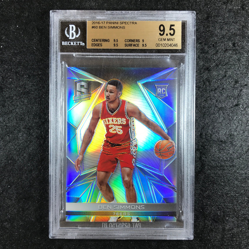 2016-17 Spectra BEN SIMMONS Rookie #60 BGS 9.5 (046)