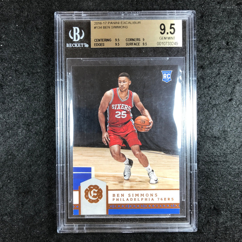 2016-17 Excalibur BEN SIMMONS Rookie #134 BGS 9.5 (249)